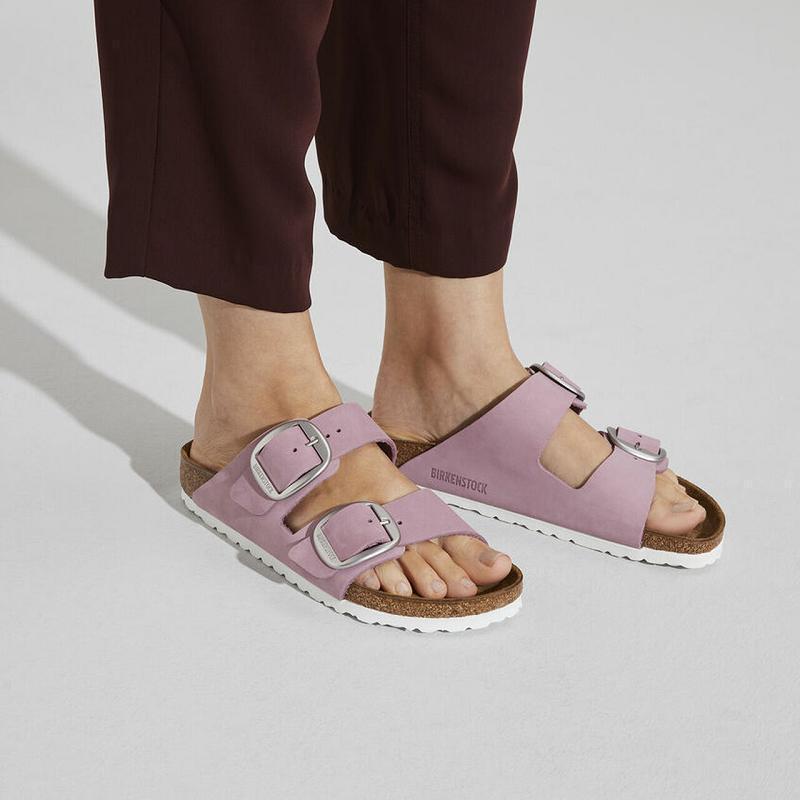 Birkenstock Big Spenne Nubuck Lær Arizona Dame Lilla | NO 66NWY